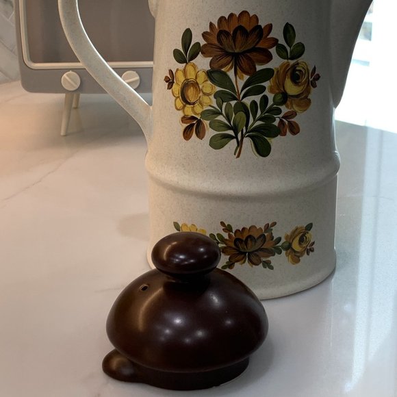 Vintage SADLER Mid Century Coffee Pot  with Lid- 1970s - Picture 7 of 16